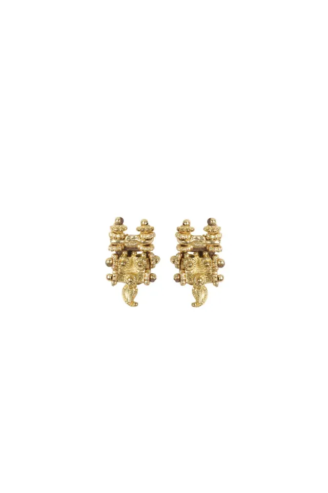 House of Tuhina Baisa Gold Nagasri orecchini heritage oro