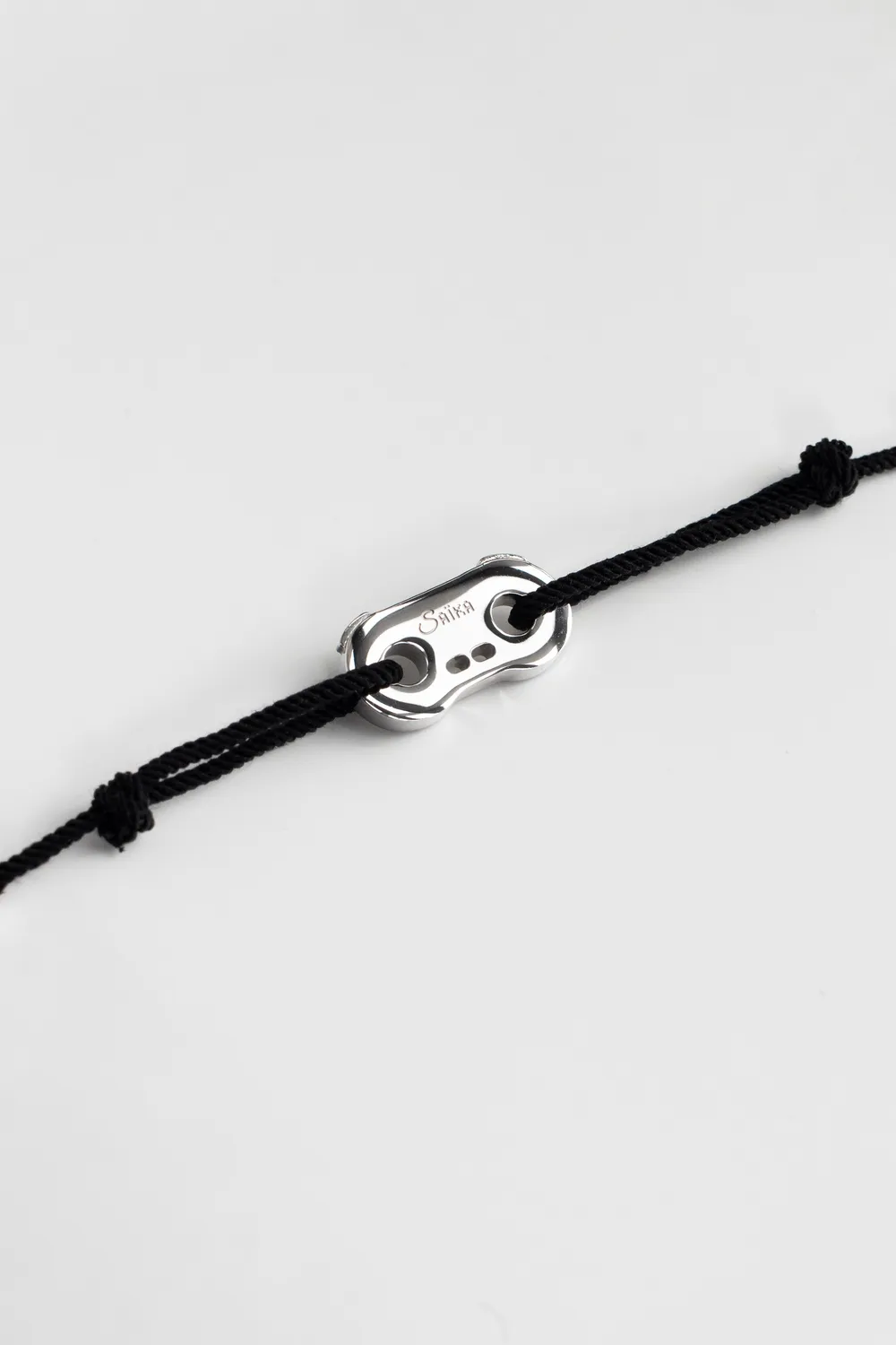Saika Heritage Steel bracciale nero in acciaio