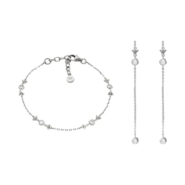Emporio Armani set bracciali donna acciaio argento
