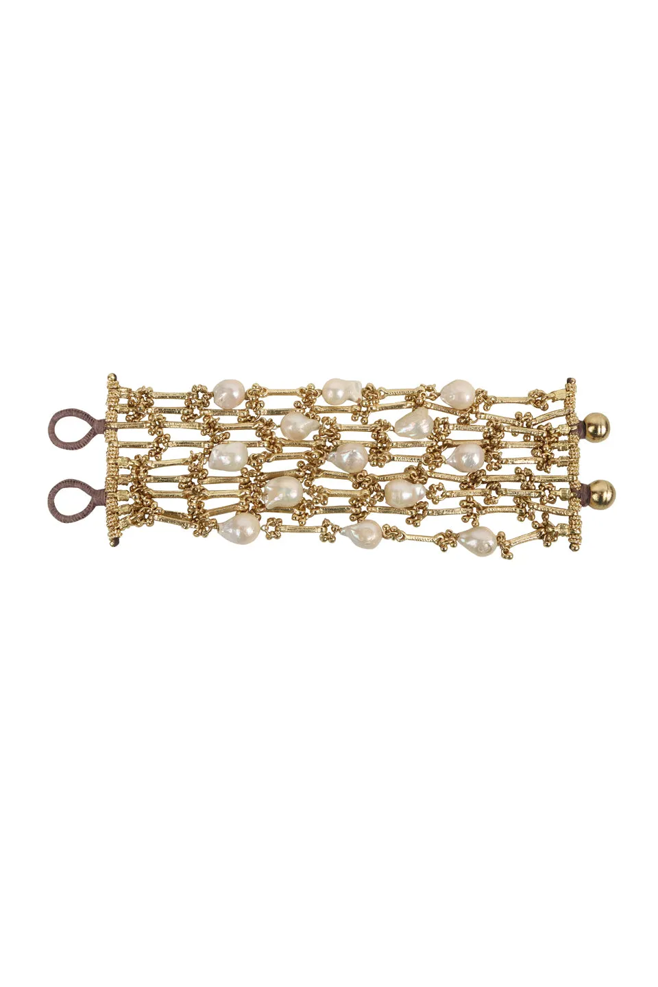 House of Tuhina Baisa Gold Fareedan bracciale oro heritage