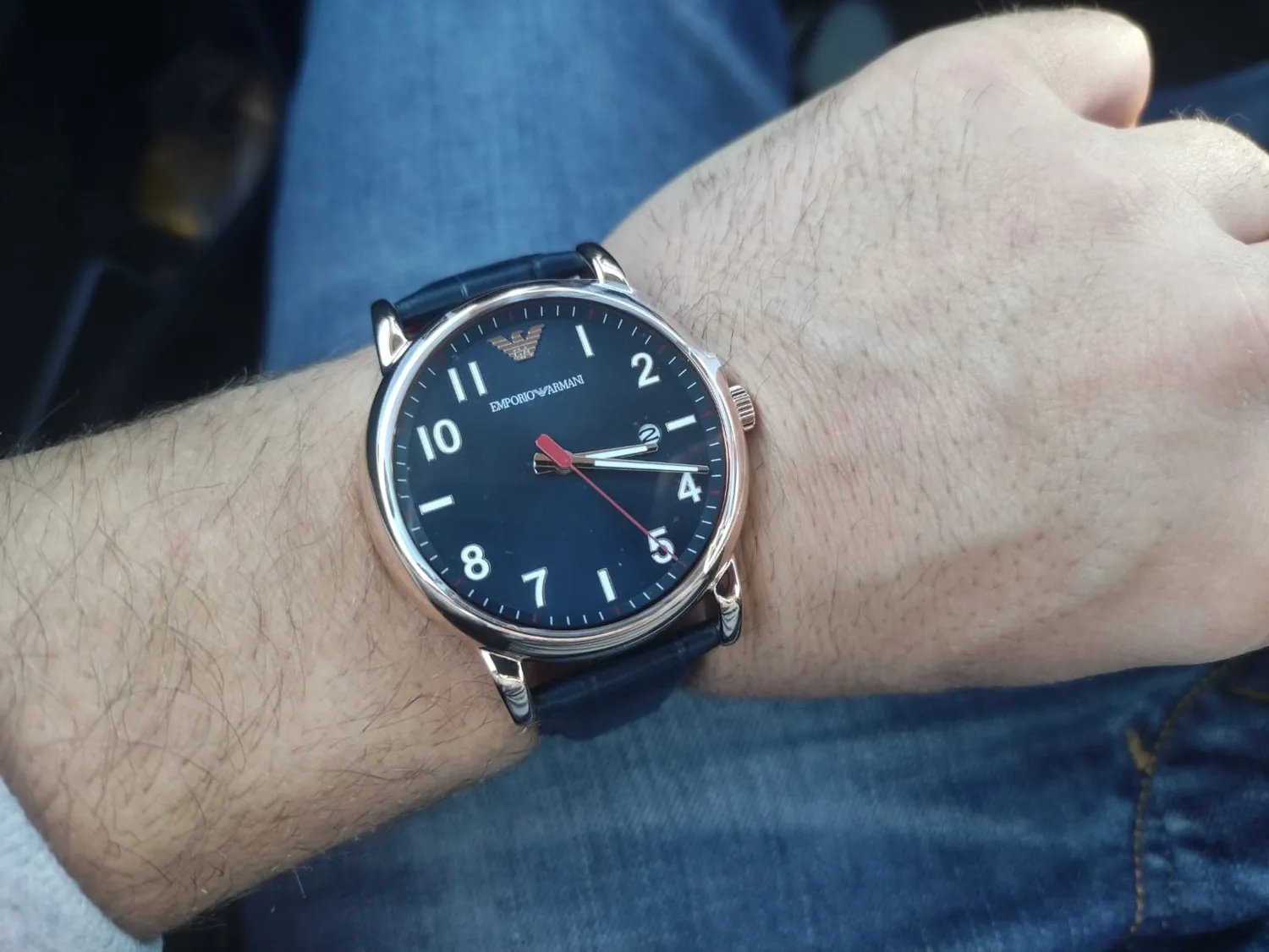 Emporio Armani Orologio Quarzo Nero Argento Uomo