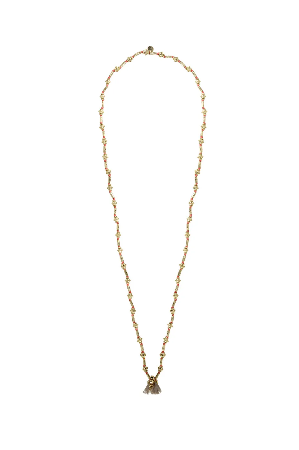 House of Tuhina Kaari collana lunga Sun Gold corallo