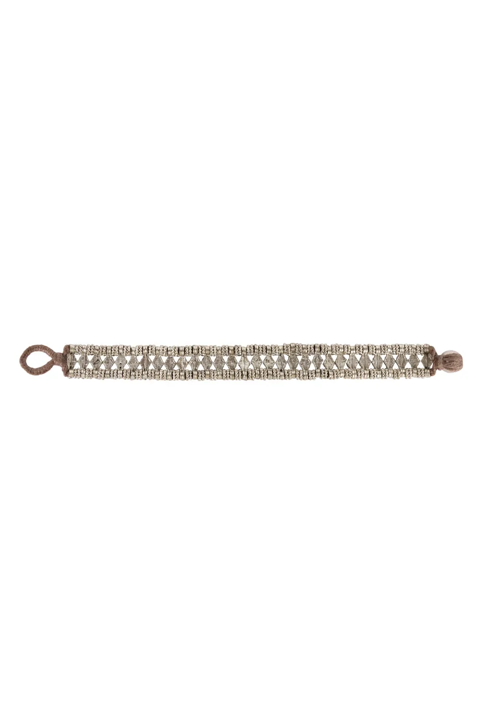 House of Tuhina Meera Silver bracciale argento boho