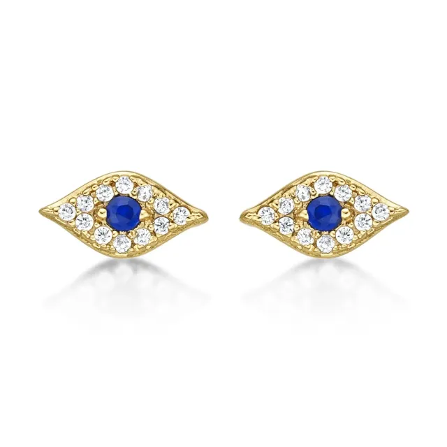 Diamond Treats Malocchio Orecchini Oro Zirconi Argento 925