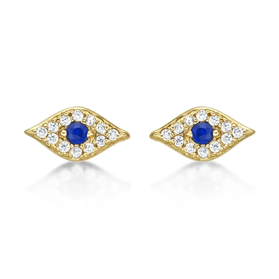 Diamond Treats Malocchio Orecchini Oro Zirconi Argento 925