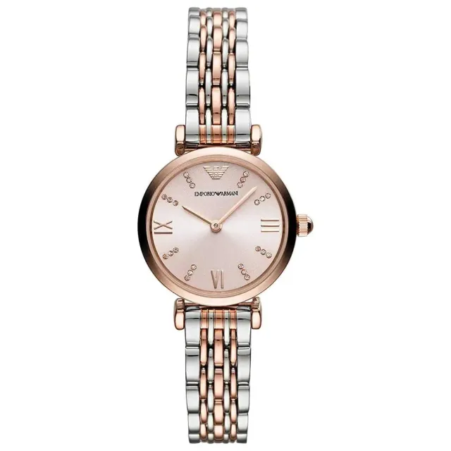 Emporio Armani Orologio Donna 28 mm Oro Rosa Argento Quarzo