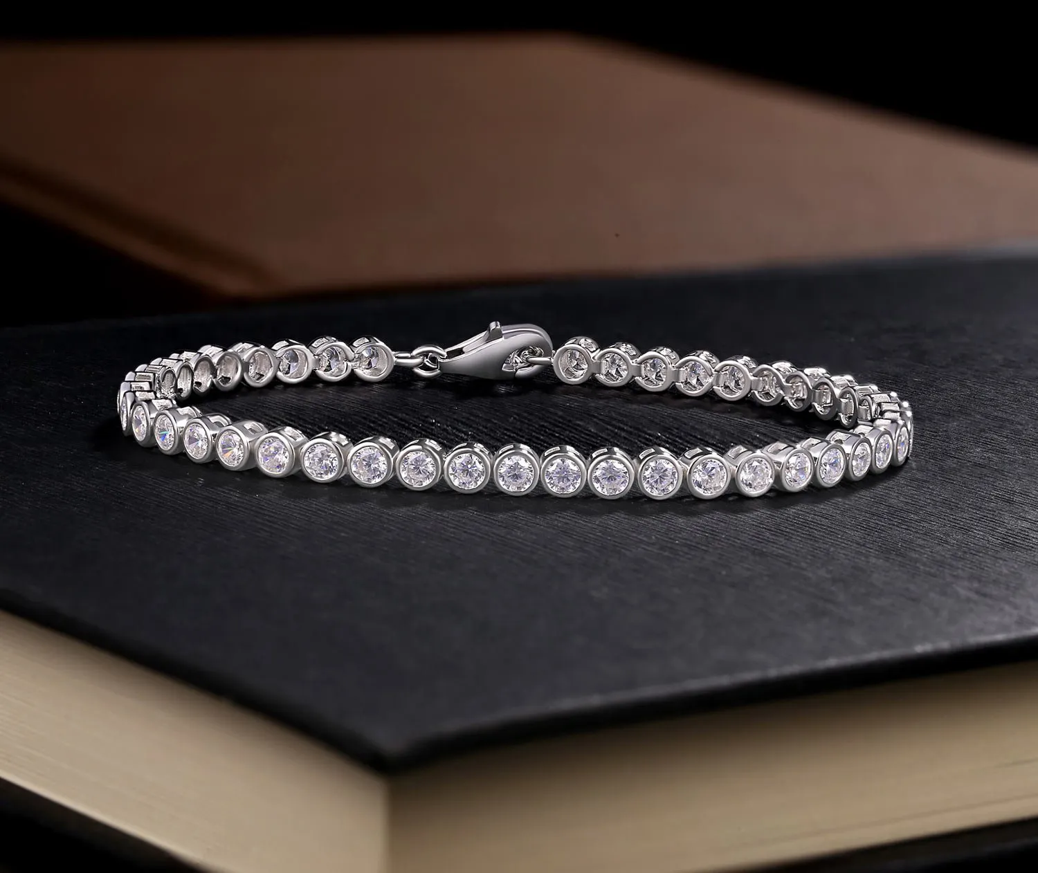 Diamond Treats Bracciale Tennis Argento 925 19 cm Zirconi 3 mm