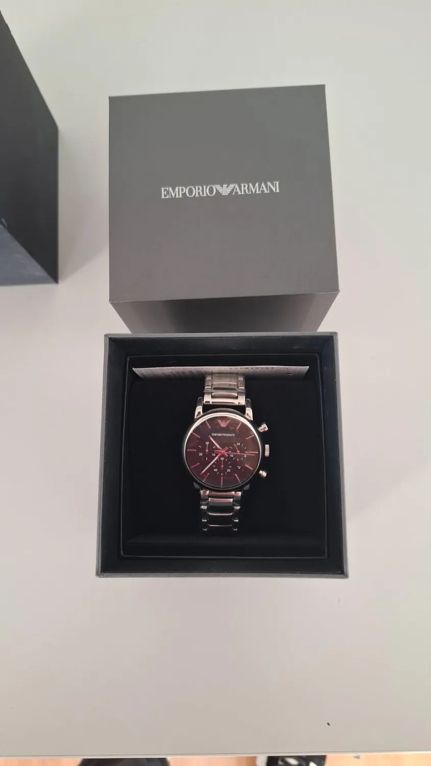 Emporio Armani AR1853 Orologio Uomo Cronografo Acciaio 41 mm