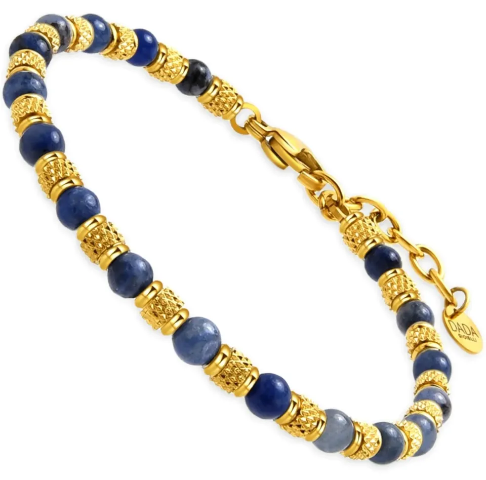 Dada Gioielli Significato bracciale sodalite oro 17+3 cm