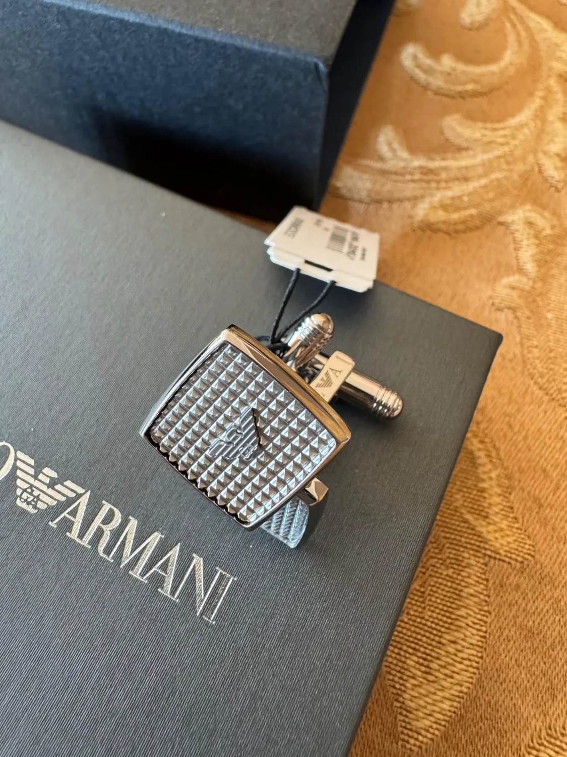 Emporio Armani Jewels Gemelli Uomo Argento e Oro acciaio