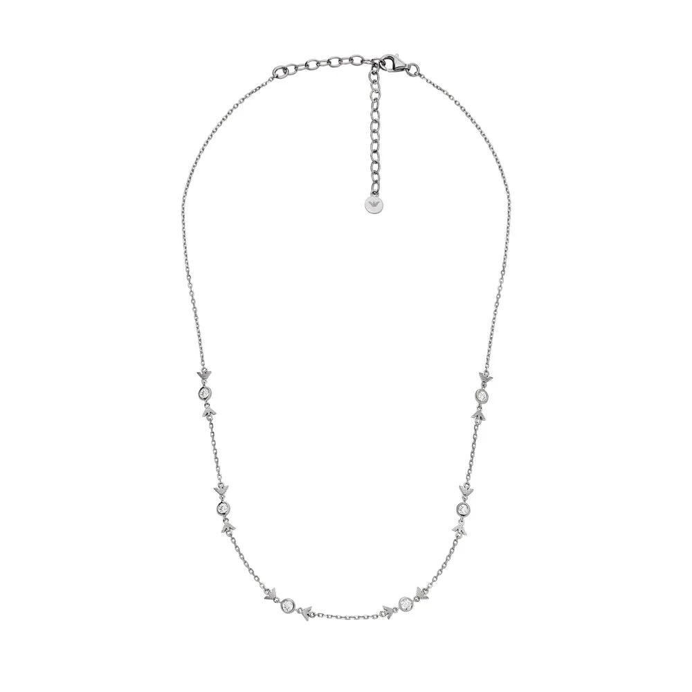 Emporio Armani set collane donna acciaio argento