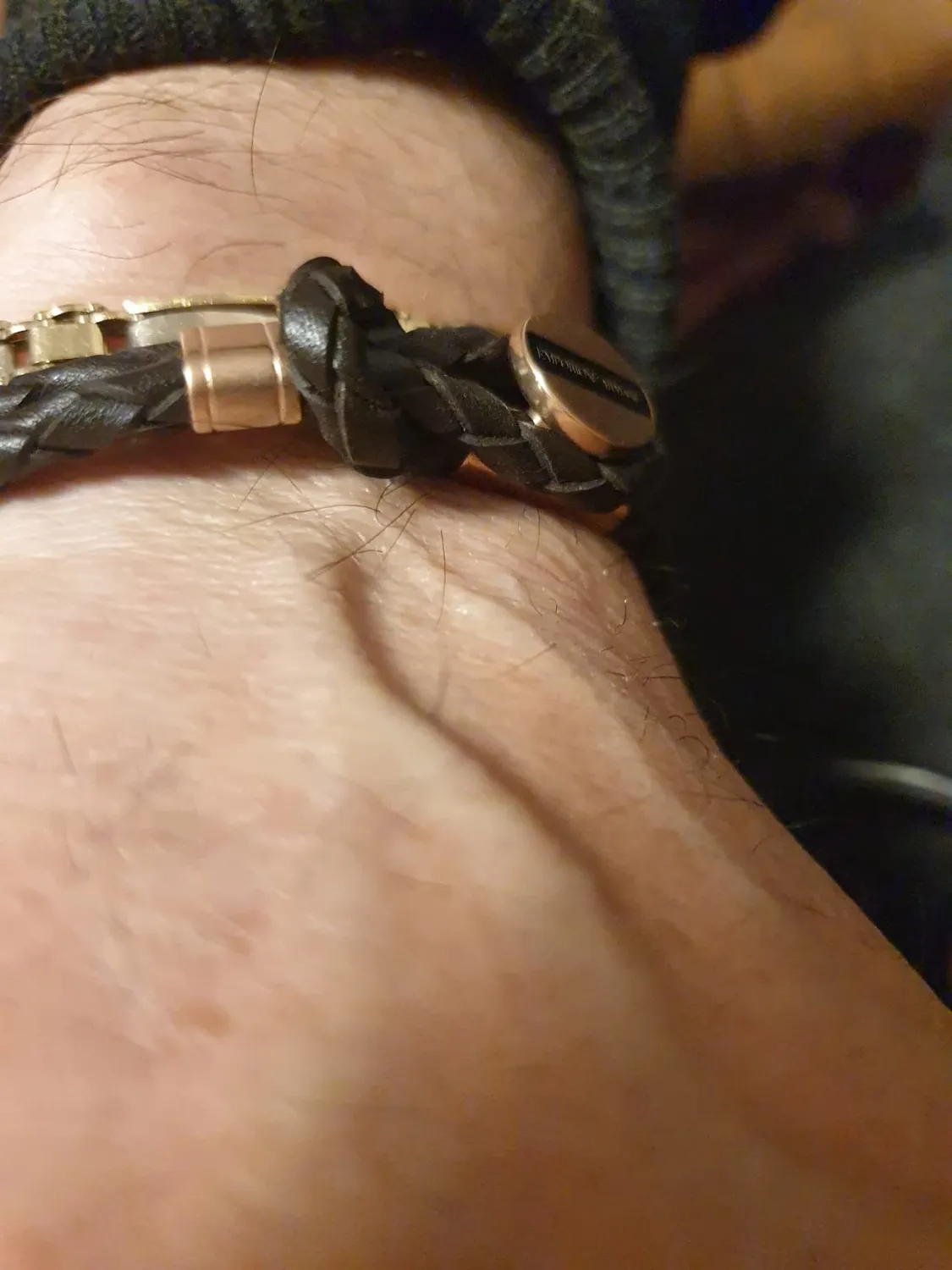 Emporio Armani Bracciale Uomo Argento Acciaio Simbolo